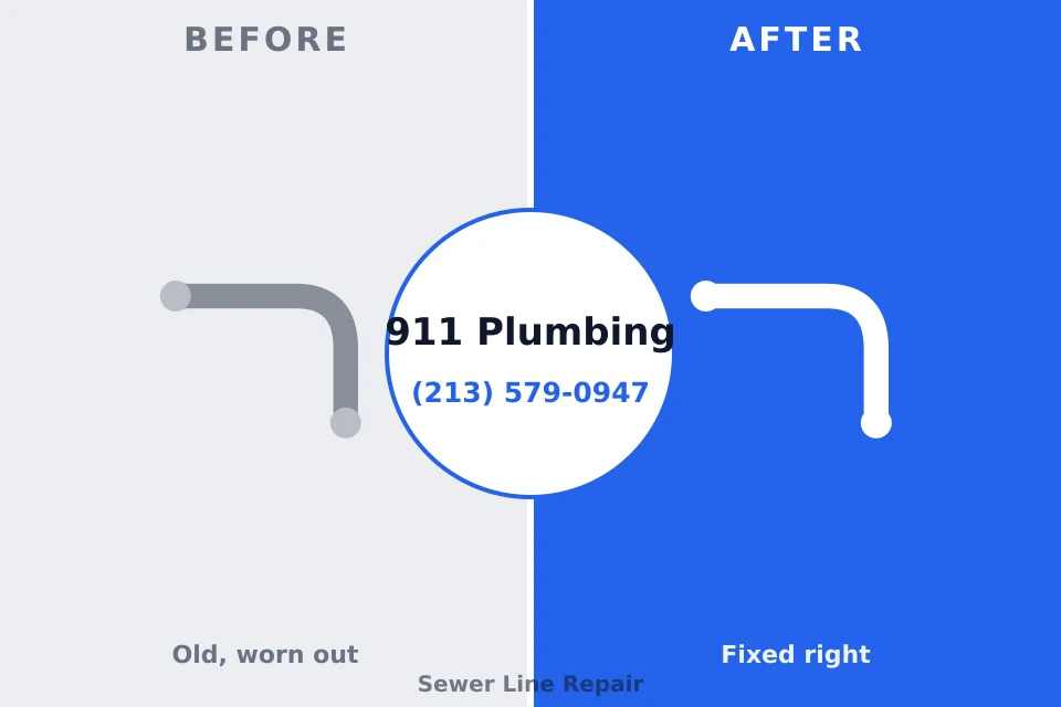 Before and after: plumbing company Chickamauga, GA